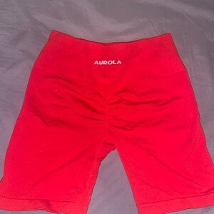 Red Aurola Gym shorts